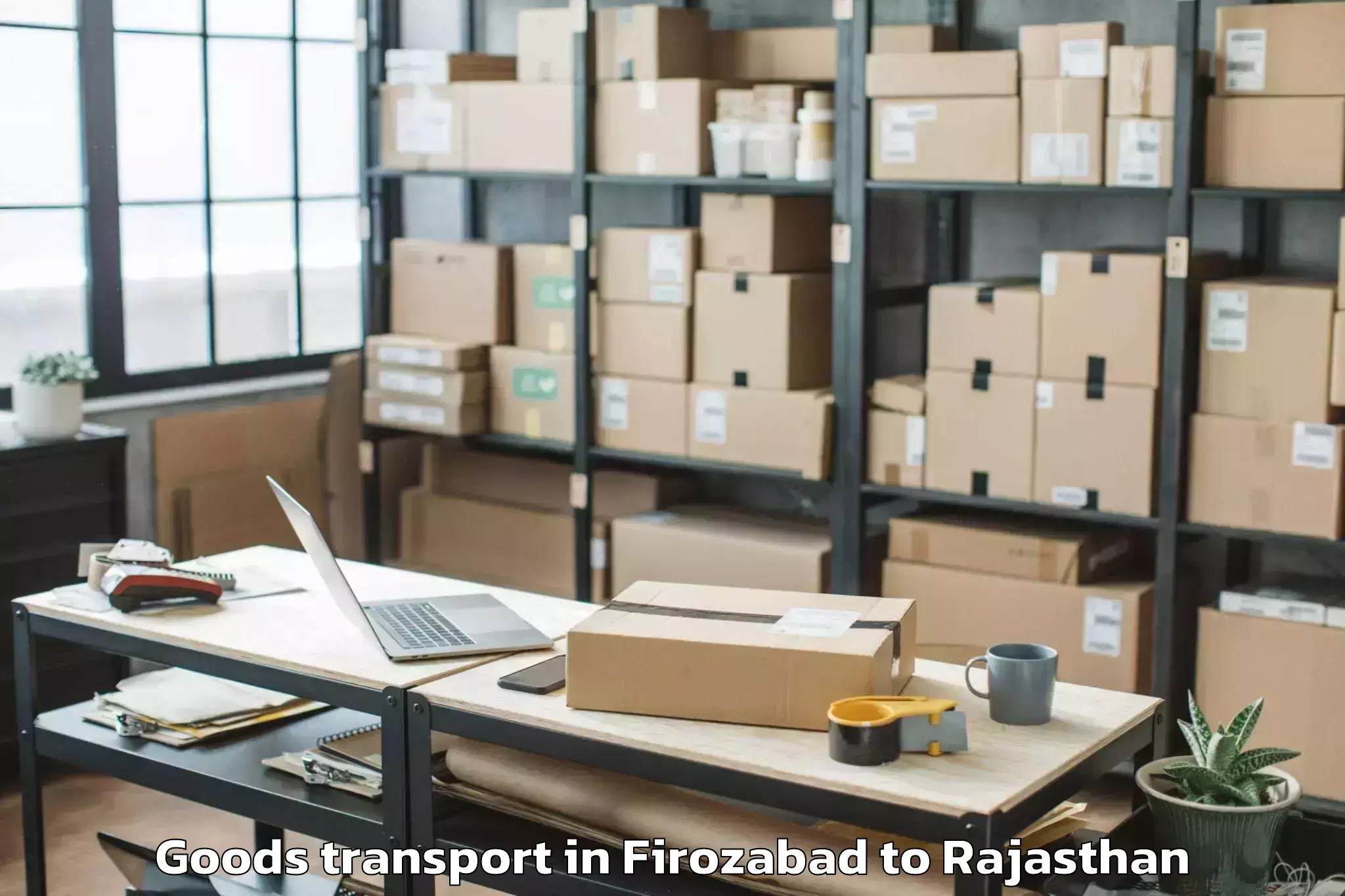 Leading Firozabad to Bikaner Airport Bkb Goods Transport Provider